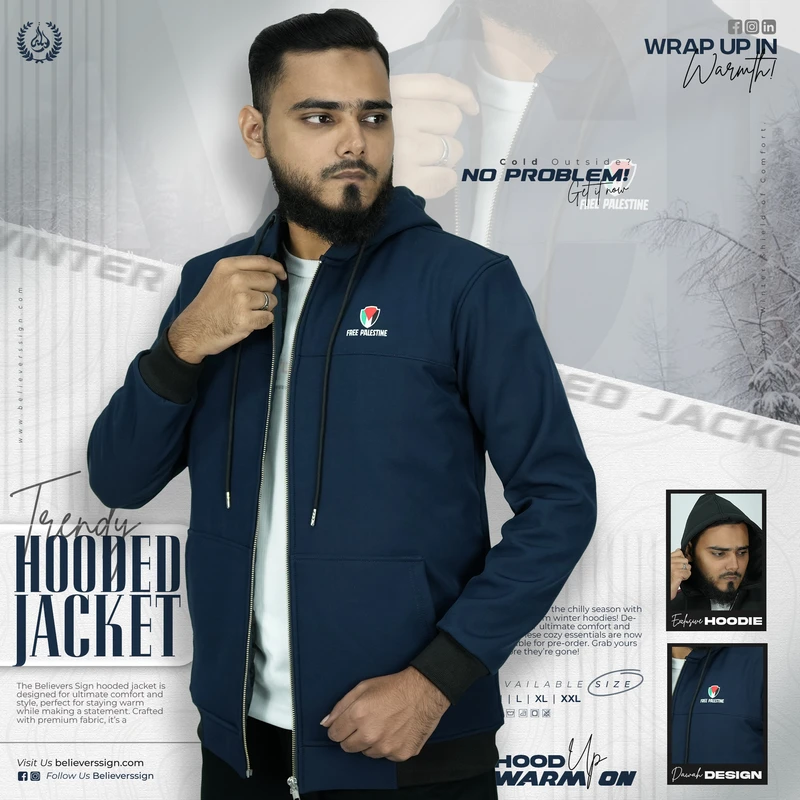 Hooded Jacket - Free Palestine